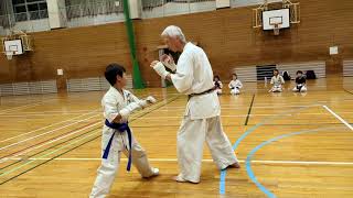 【心想流空手・練習　岐阜県山県市（やまがたし）】　　初級者、移動基本・ストレッチ組手など　2024年5月27日（月）　　Karate Gifu-Japan