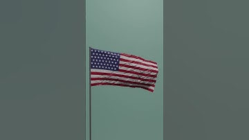 US Flag Animation in Blender