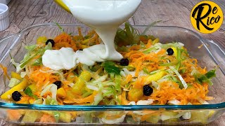 ensalada agridulce - ensalada agridulce con piña - como hacer ensalada agridulce con zanahoria y col