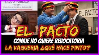 EL PACTO. CONAIE no quiere revocatoria. LA VAGUERIA ¿Qué hace pinto?