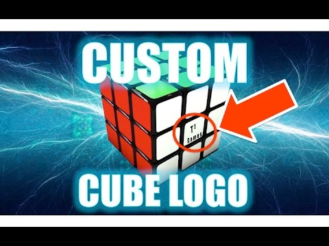 how to make your own custom rubik s cube logo youtube