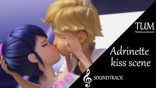 Miraculous: Adrinette kiss scene (from Revolution) | Soundtrack