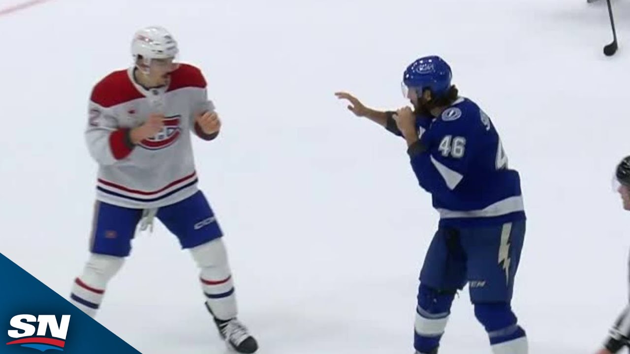 Canadiens' Arber Xhekaj Beats Lightning's Scott Sabourin In Heavyweight Tilt