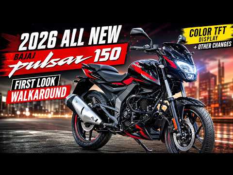 2026 New Bajaj Pulsar 150 with Color TFT | First Look Walkaround Review Exhaust Note