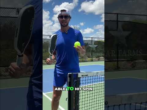 You need to brush the ball! #pickleball #pickleballtips