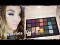 Natasha Denona Purple-Blue Eyeshadow Palette 28: Swatches : Demo