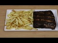 Quick and Easy  Pork Ribs Steak and Fries l Air Fryer