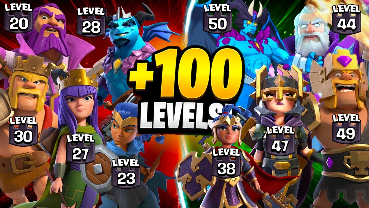 I Upgraded My Heroes 100 LEVELS! 🤯