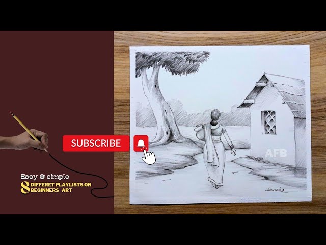 AFB 🎨  Scenery drawing for kids, Nature drawing for kids, Art drawings  for kids