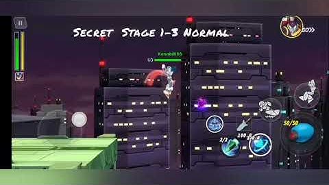 ROCKMAN X DIVE STAGE 1 ALL HIDDEN DEEP ELEMENT (NORMAL)
