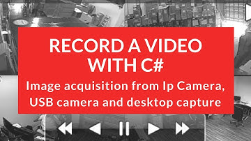 How to record a video with C# - WPF and AForge from a camera.