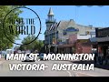 4k  mornington town centre  victoria australia  july 2020  covid restrictions