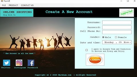 How to make online shopping with vb.net Programming is good