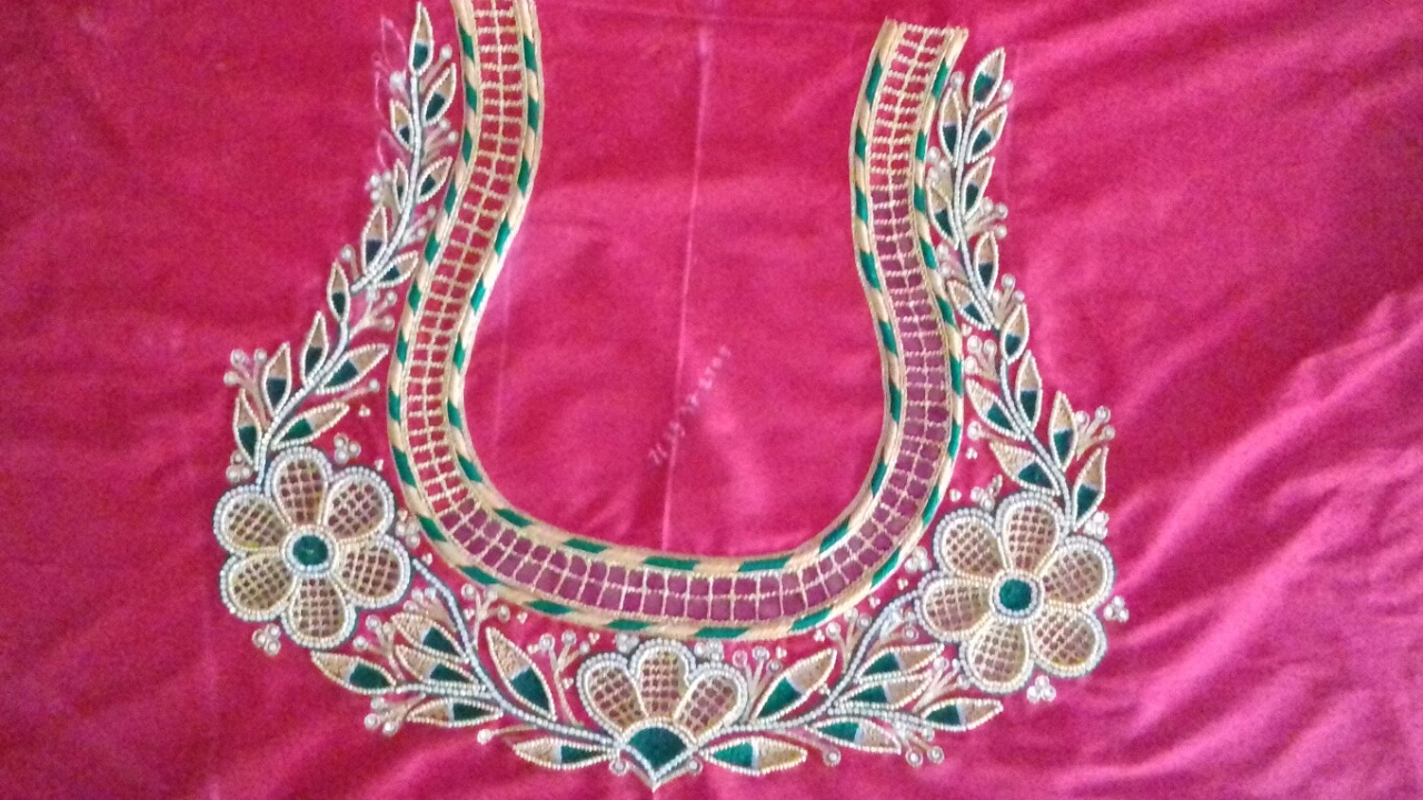 latest maggam work blouse designs pinterest