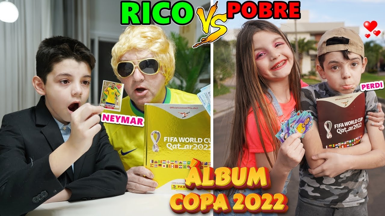 RICO VS POBRE ÁLBUM DA COPA 2022 Parte 3 YouTube