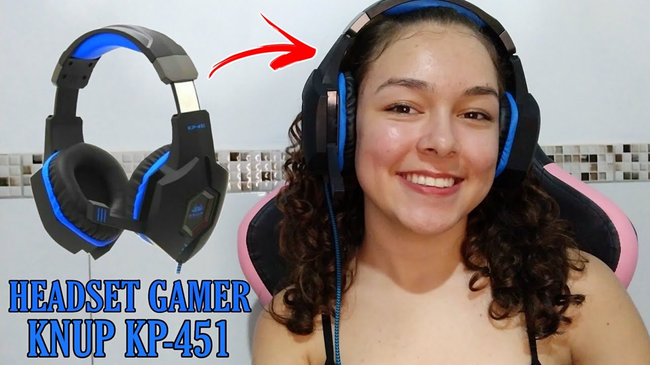 MEU PRIMEIRO HEADSET GAMER KNUP KP451 YouTube