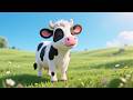 Moo Moo Cow Morning Song 🐮☀️ | Happy Farm Wake-Up Nursery Rhyme for Kids | Fun Animal Song