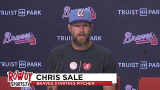 Chris Sale on his performance in Braves Sunday night win over Guardians