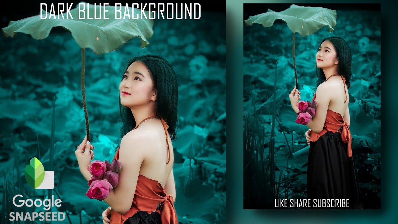 New Snapseed Photo Editing Trick 2021 | Snapseed Background Colour Change | Superb Dark Blue 🔥