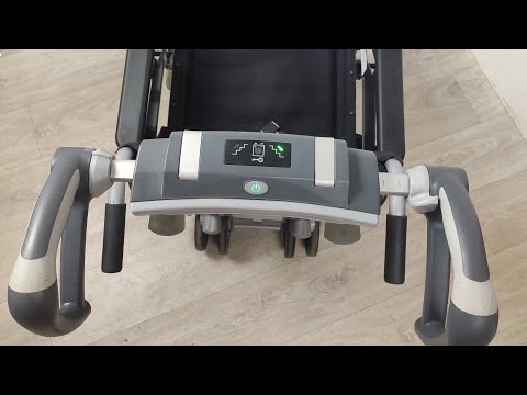 Cходовий підйомник з інвалідним візком 47 см Scalamobil S 35 б/в, видео 1