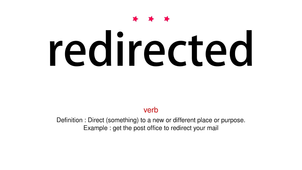 Another Word For Redirect