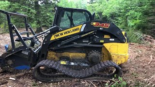 New Holland Skidsteer Track Came Off!! How To Fix!!