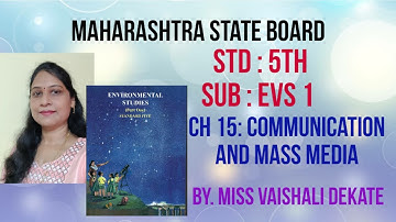 #Std-5th#Ch15-Communication and Mass Media#Sub-EVS1#Maharashtra State Board#English &  Semi-English