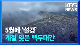 ‘5월의 눈꽃’…계절 잊은 백두대간 설경 / KBS  2024.05.17.