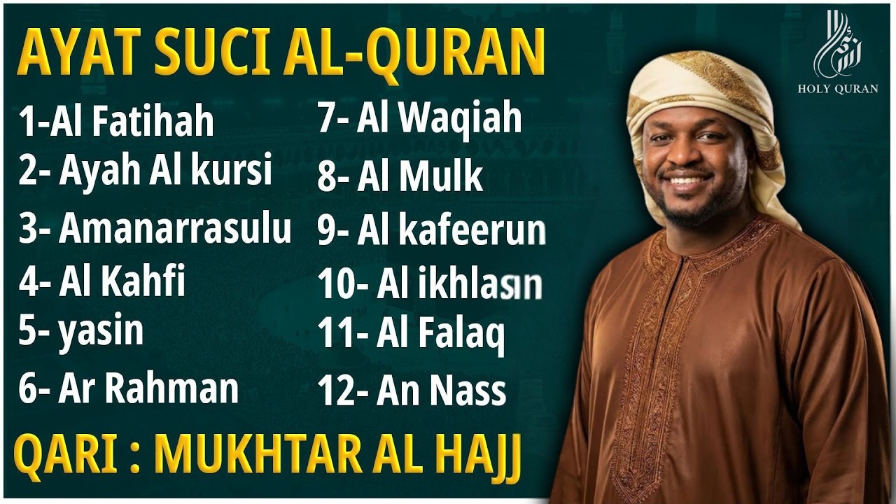 Alquran Dengan Suara Yang Sangat Indah | Alfatiha, Alkahfi,Yasin,Alwaqia, Arrahman,Almulk Almoeathat