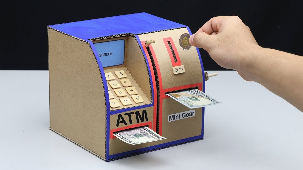 Comment fabriquer un distributeur automatique de billets personnel   Distributeur automatique de billets DIY sans moteur  courant continu