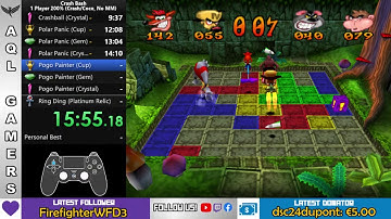 🔴[Speedrun 200%] Crash Bash with Crash NOT ENDED FOR A CRASH OF EMULATOR