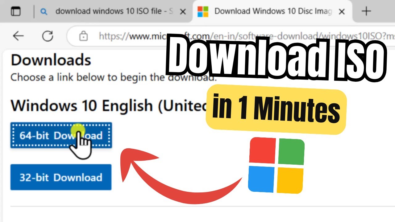 How to Download Windows 10 ISO File ( From Microsoft Website )