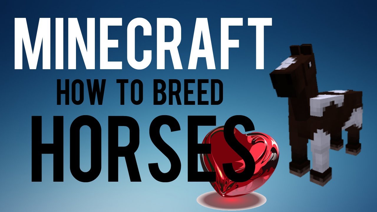 How To Breed Horses In Minecraft - YouTube