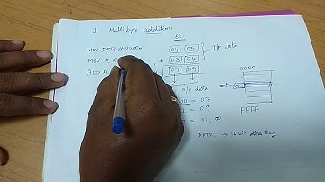 Multi byte addition program in tamil version