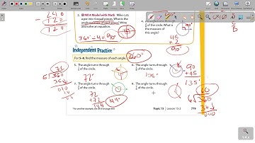 Pearson 15-2: Understand Angles and Unit Angles, Guided and Independent Practice