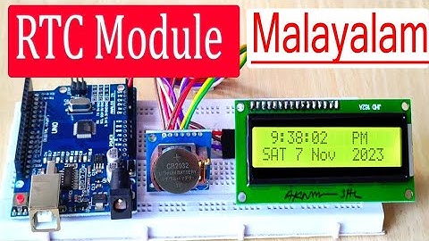 How to program DS1307 RTC module use ardeuno in Malayalam