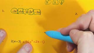 Adding and Subtracting Polynomials (Combining Like Terms)