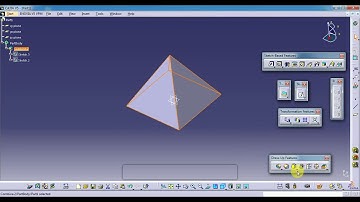Catia | Solid Combine | How to make a Pyramid