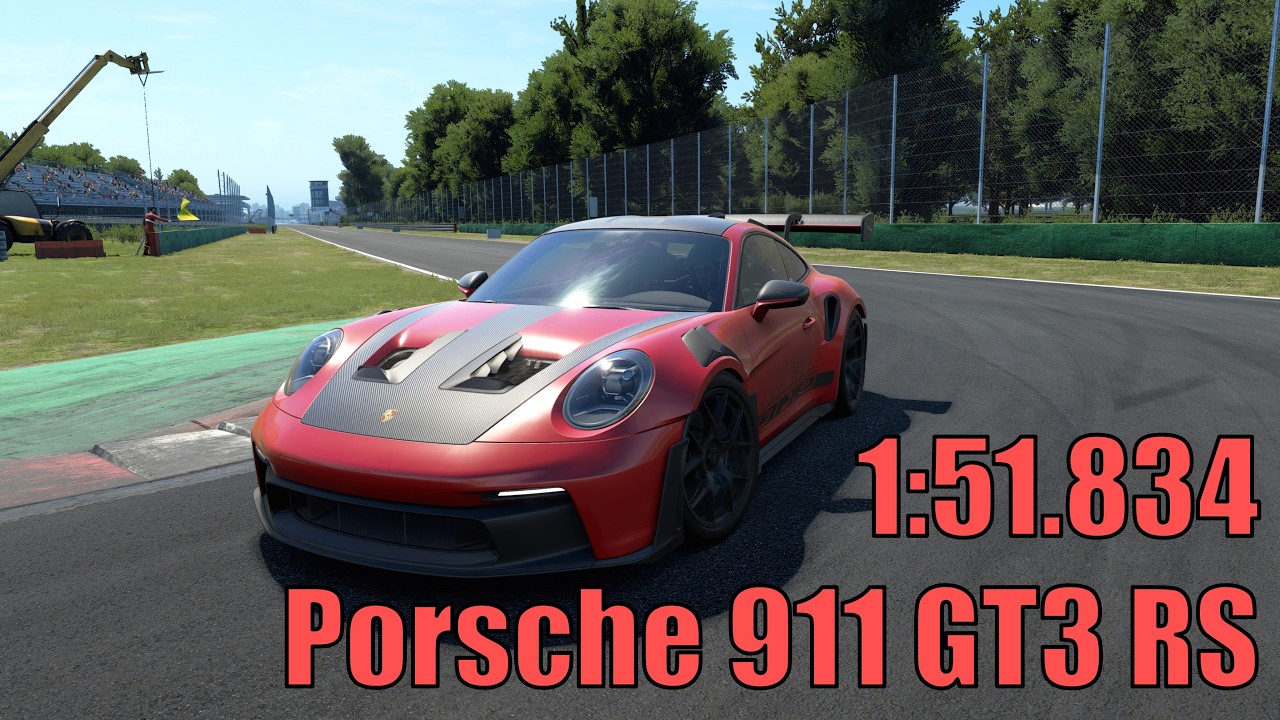 Porsche GT3 RS 992 - Monza 1:51.834 - Assetto Corsa EVO - YouTube