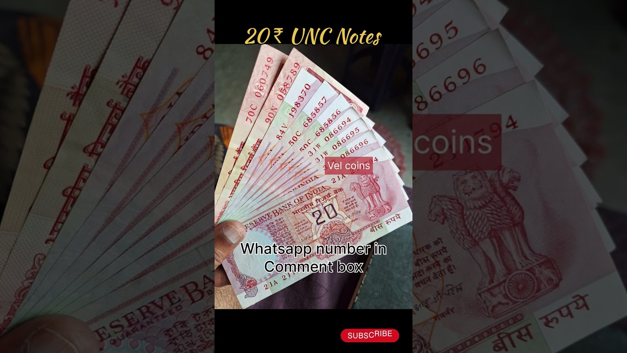 20 rupees note unc condition/ for sale. 
