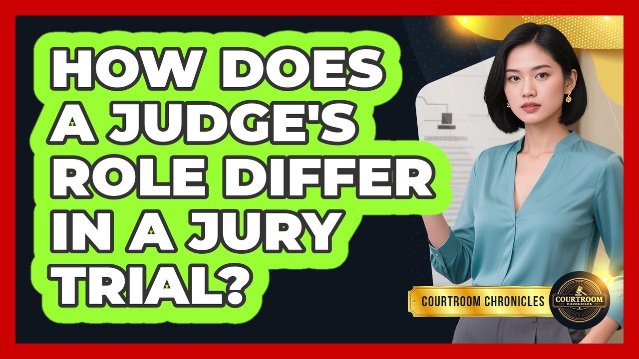 How Does A Judge's Role Differ In A Jury Trial? - Courtroom Chronicles ...