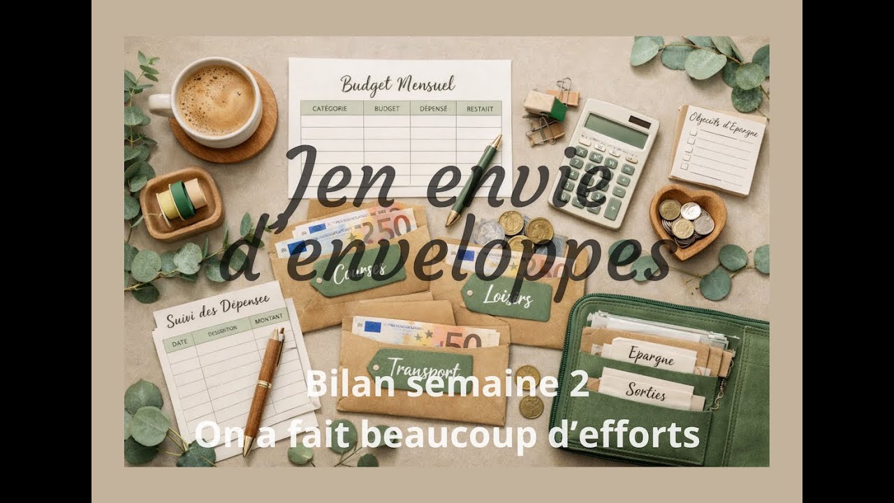 Bilan semaine 2 - beaucoup d'efforts - méthode des enveloppes - 