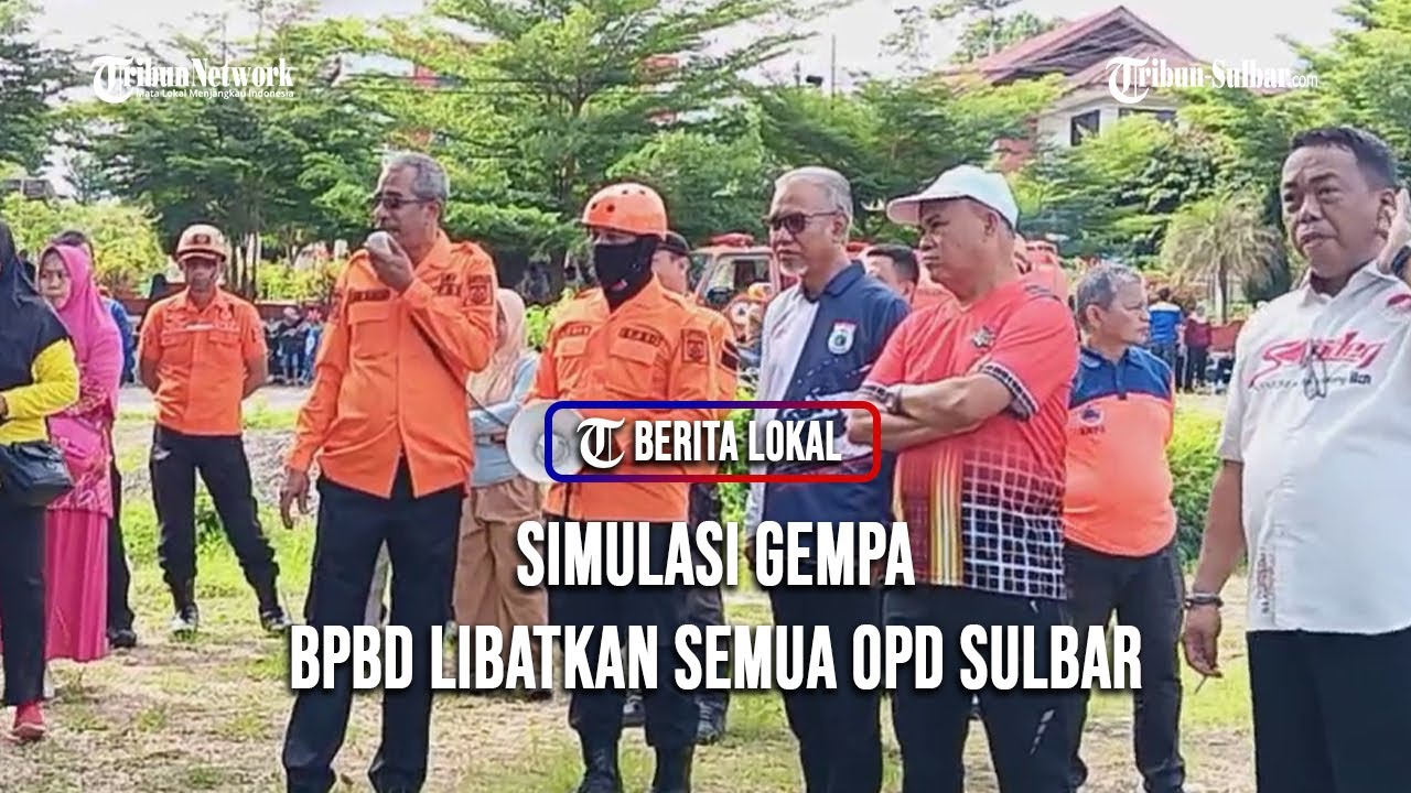 Simulasi Gempa, BPBD Libatkan Semua OPD Sulbar