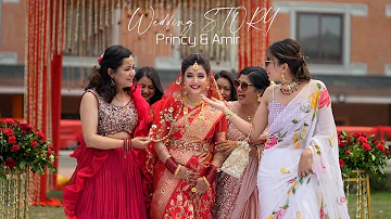 THE BEST NEPALI CINEMATIC WEDDING  4K  || PRINCY &  AMIR || KS PHOTOGRAPHY