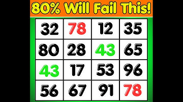 Number Search: Simple Puzzle For The Brain | #47 Easy Grid