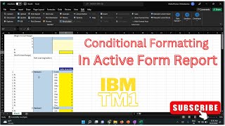 Conditional Formatting in Active Form in IBM Cognos Analytics - TM1 perspectives report #ibm #tm1 screenshot 3