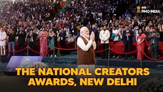 Prime Minister Narendra Modi At The National Creators Awards New Delhi