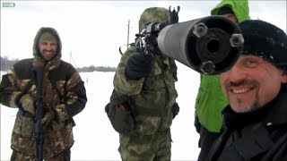 Сайга 9, 223 и 5,54х39 против зомби-мутантов))"Shooting in Russia"