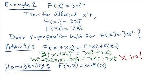 linear systems and superposition