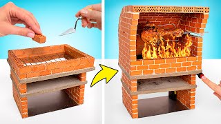 DIY Oven Mini yang Berputar Otomatis dari Batu Bata Mini